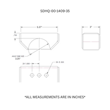 Load image into Gallery viewer, SDHQ Built Leaf Spring Perch Kit | 3" Leaf Spring Width, 3.25" Axle