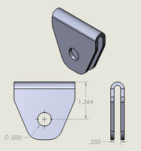 Load image into Gallery viewer, SDHQ Built Weld on Double Shear Limit Strap Mounting Tab