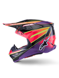 Supertech S-M10 Era Helmet Pnk/Violet/Ylw Fluo Glossy Xs