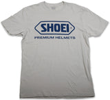 SHOEI CORP LOGO TEE GY/BL SM