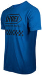 SHOEI CHECKERED TEE BL/BK SM