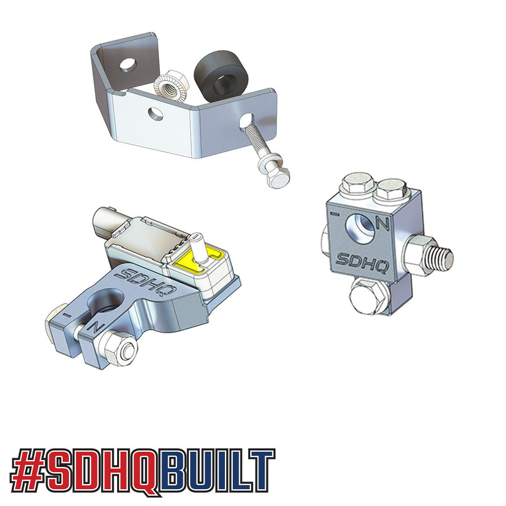 '19-2023 SDHQ Built Ford Ranger Billet Battery Terminal and Distribution Kit