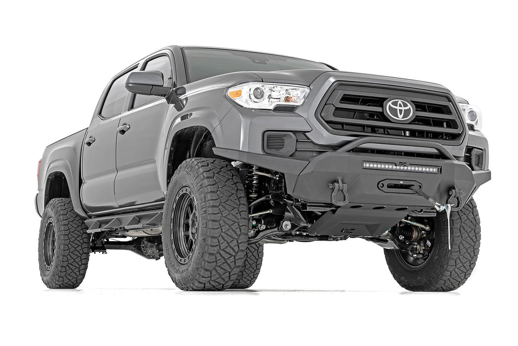 Front Bumper | Hybrid | 20" Blk White DRL LED | Toyota Tacoma 2WD/4WD (16-23)