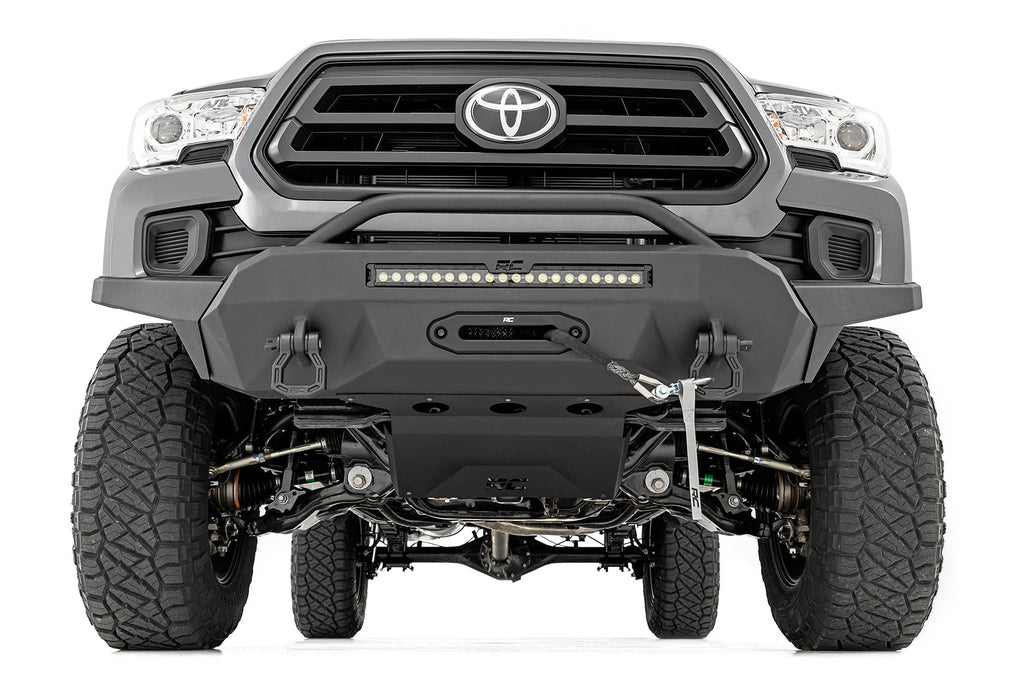 Front Bumper | Hybrid | 20" Blk White DRL LED | Toyota Tacoma 2WD/4WD (16-23)