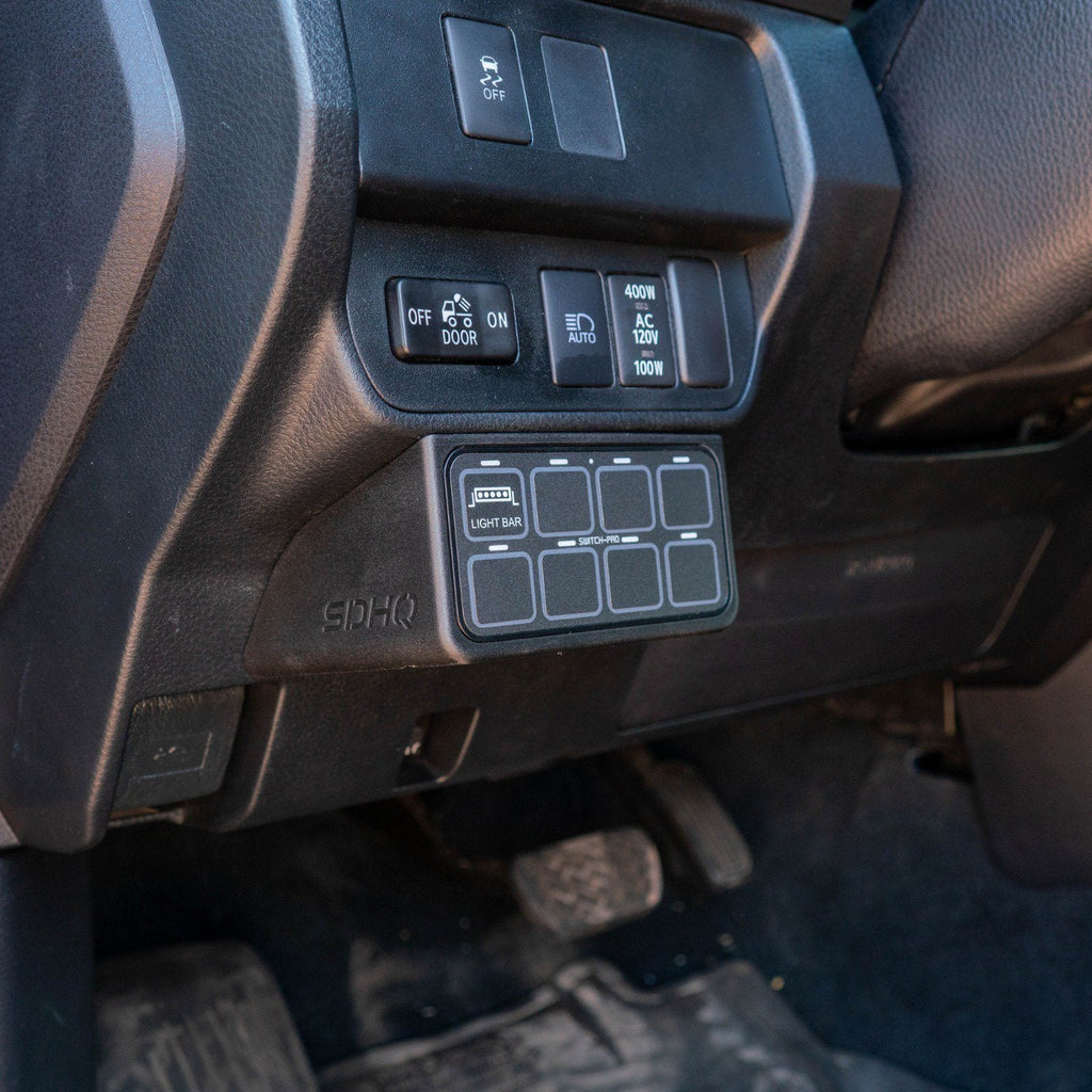 '16-23 Toyota Tacoma SDHQ Built Switch Pros SP-9100 Keypad Mount Lighting SDHQ Off Road display