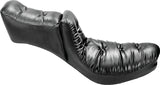 Mustang 23-24 HD CVO Rd Glide(ST), 2024 Rd Glide and Str Glide Touring Solo Seat - Black/Gray Stitch