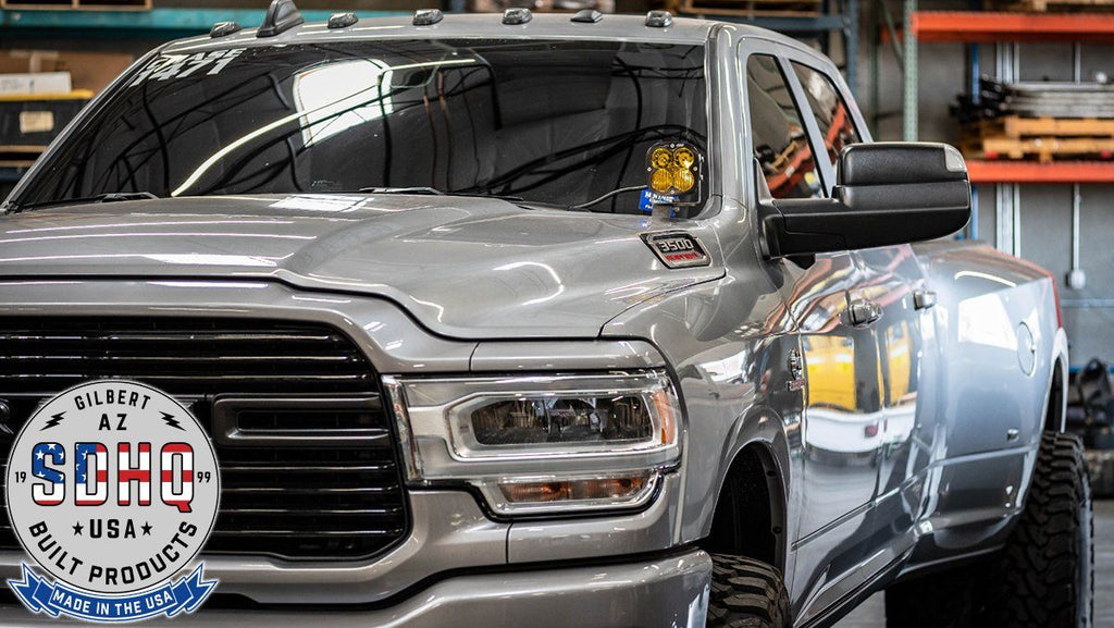 '19-23 Ram 2500/3500 SDHQ Built A-Pillar Light Mounts Lighting SDHQ Off Road 