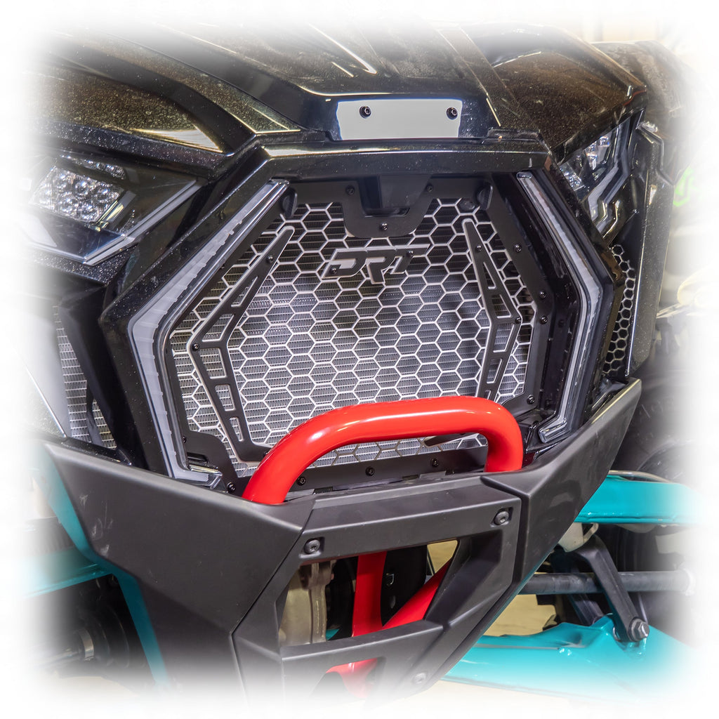 DRT Motorsports Polaris 2025+ RZR Pro XP / Pro S / Pro R Duner (High Flow) Aluminum Front Grill - Black - Image 2