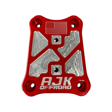 Load image into Gallery viewer, Polaris Pro R / Turbo R Billet Radius Rod Plate / Pull Plate