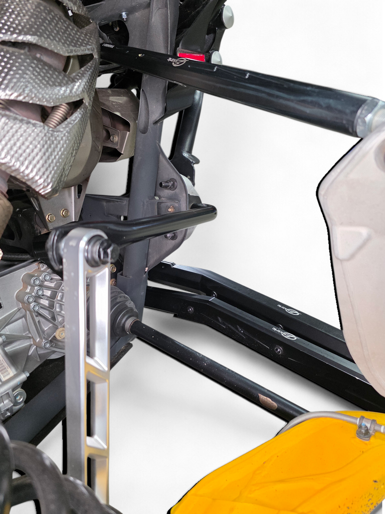 2024+ Can Am Maverick R High Clearance Adjustable Radius Rods (Anodized Black)