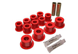 Energy Suspension 73-87 GM Denali XL/Suburban/Yukon XL 4WD Red Front Leaf Spring Bushing Set