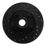 R1 83-94 Ford Ranger (USA/Canada) Front Left Drilled & Slotted Black Brake Rotor