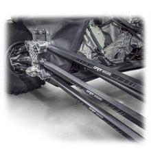 Load image into Gallery viewer, DRT Can-Am Maverick X3 2017+ Billet Aluminum 3-PC Radius Rod Plate Kit Full rear view from an angle