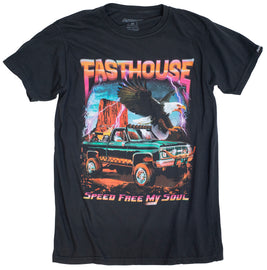 WMN FREEDOM TEE BLACK LRG