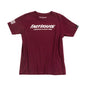 YTH LOGO TEE MAROON LRG