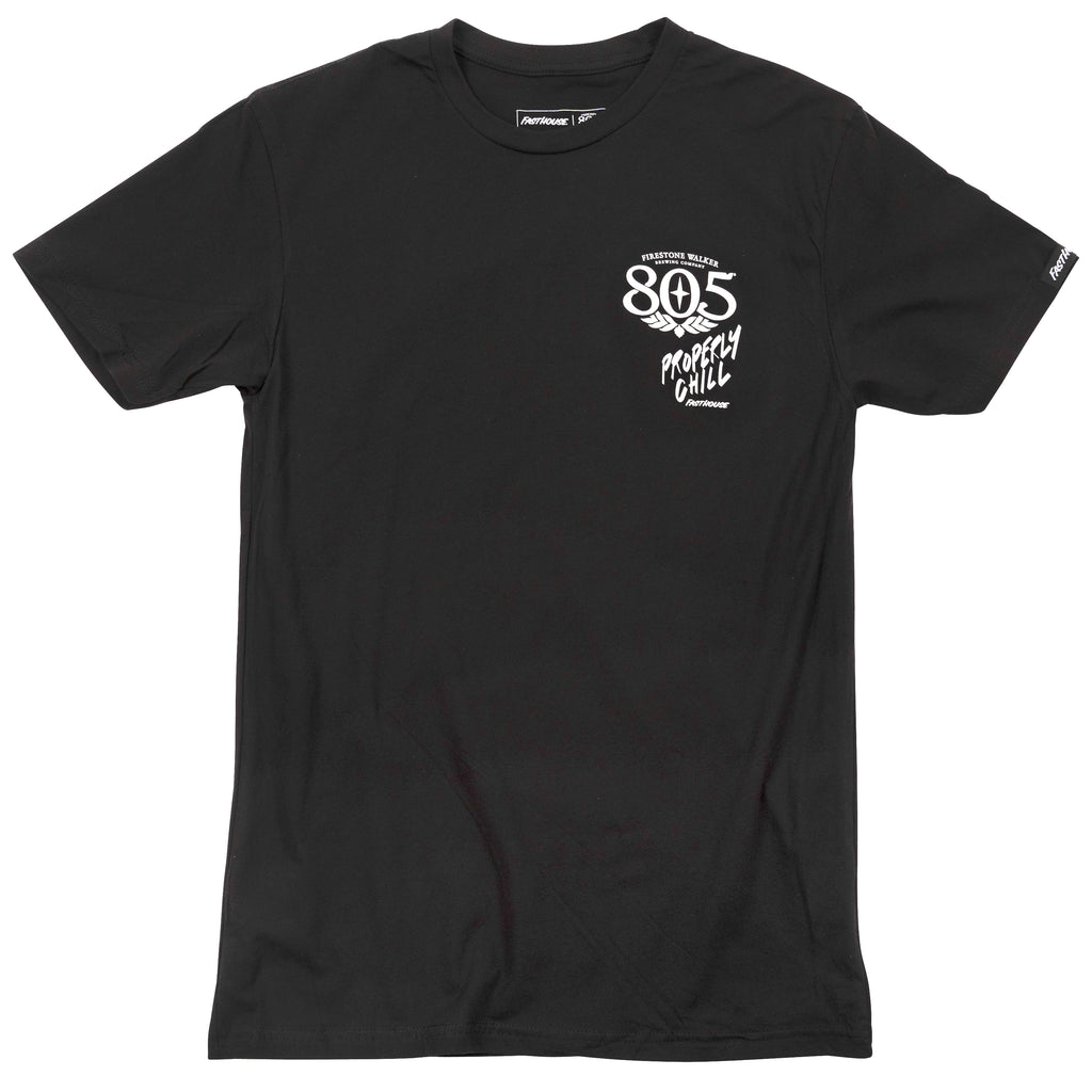 805 QUIVER TEE BLK MED