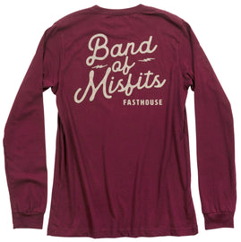 WM REVIVAL TEE MAROON LRG