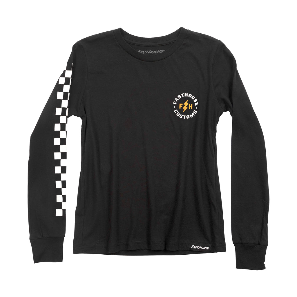 YTH EASY RIDER TEE BLK LRG