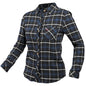 WM HONEY FLANNEL BLU/BLK SML