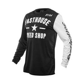 YTH CARBON JERSEY BK/WT SM