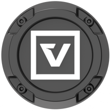 Load image into Gallery viewer, VCAP1 TALL CAP WHITE LOGO 35MM SATIN BLACK