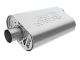 Borla CrateMuffler Resonator Option 3in Center/Center 3.5in Round x 10in - Null Sound Center/Center