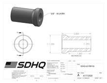 Load image into Gallery viewer, 5/8" Race Style Chromoly Bung-18 LH/RH Race Style Bung SDHQ Off Road 