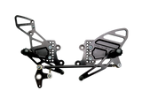 Vortex Racing 04-07 Honda CBR1000RR,03-06 CBR6100 RR Adjustable Rearsets- Black