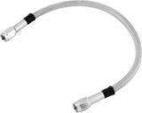 Twin Power 17 Inch Clear Coated Dot Stainless Steel Brake Hose AN-3