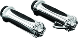 Kuryakyn Zombie Grips With Throttle Boss Throttle-By-Wire Chrome