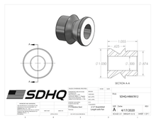 Load image into Gallery viewer, 7/8"-1/2" High Misalignment Spacer-1.06" Tall Misalignment Spacer SDHQ Off Road 