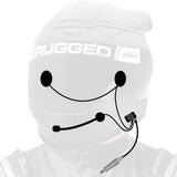 Rugged Radios Wired Offroad and STX Stereo - Helmet Kit w/Alpha Audio Speakers and Mic