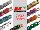 Vortex Racing EK 520 ZVX3 Rivet Master 120 Links- Black/Gold