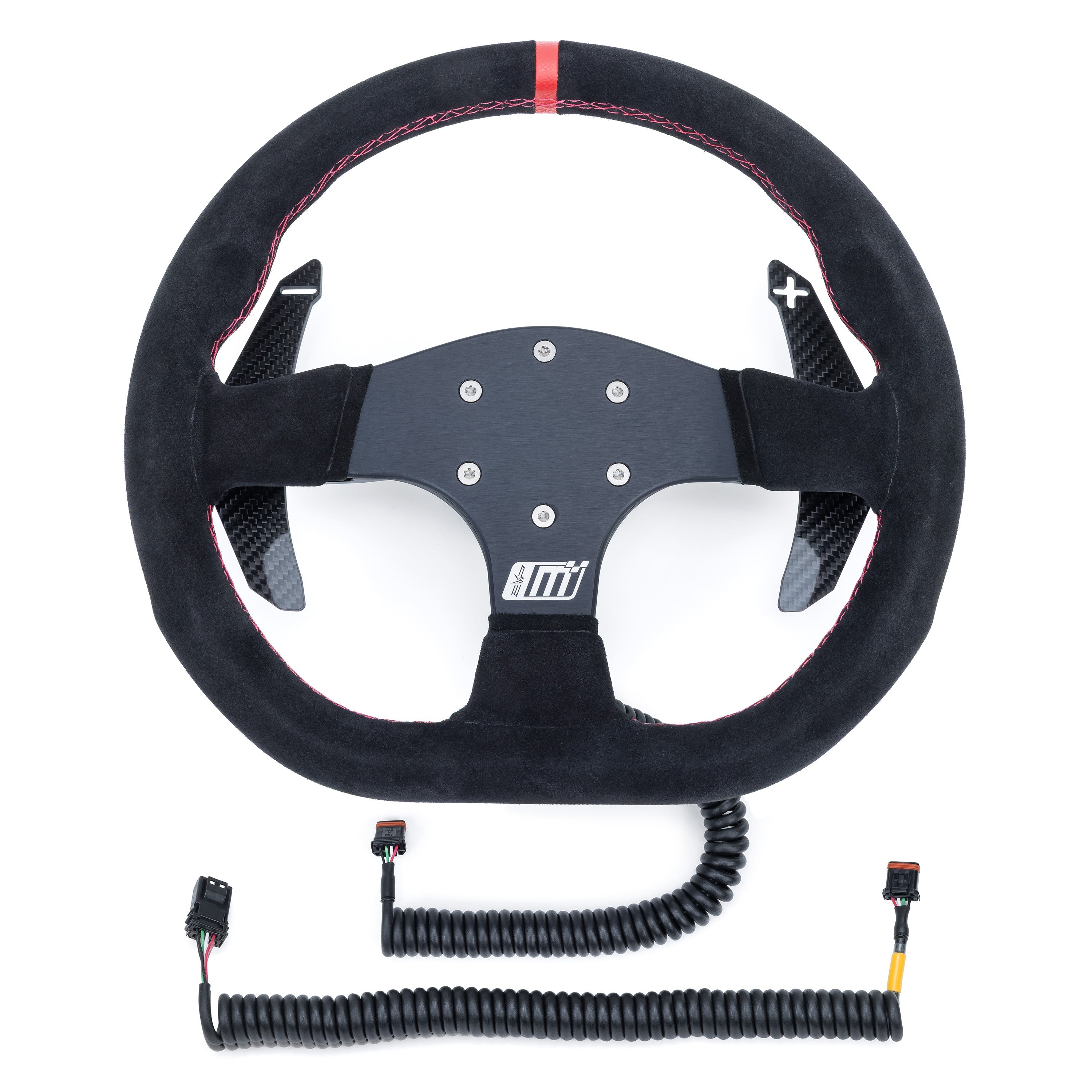 EVP.MOde Race Steering Wheel with Carbon Fiber Paddles and Quick-Release Hub Ada