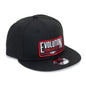 Evolution Powersports Black Canvas Checkered Patch Snapback Hat