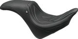 Mustang 06-17 Harley Softail Wide Tire (200mm) Wide Touring Recessed Passenger Seat w/Studs - Black