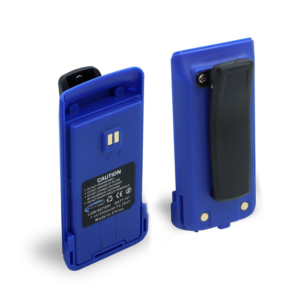 Replacement Battery for R1 Handheld Radio with 12v Charge Port - Blue