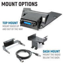 Load image into Gallery viewer, Can-Am Maverick R Complete Communication Kit with Rocker Switch Bluetooth Intercom and 2-Way Radio - STX Stereo Remote Head / G1 GMRS / Top Mount
