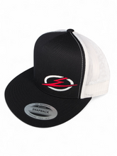 Load image into Gallery viewer, Classics 2-Tone Trucker Hat Black/White, White/Red Elektric Logo
