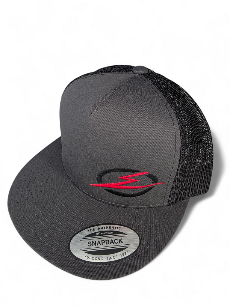 Classics 2-Tone Trucker Hat Charcoal/Black, Black/Red Elektric Logo