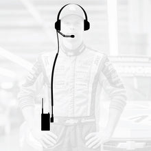 Load image into Gallery viewer, Crew Chief - H42 Spotter Headset and Rugged Handheld Radio Package - Dual Radio / R1 Business Band Handheld - Digital and Analog / Safety Yellow