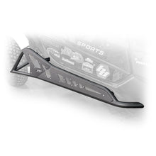 Load image into Gallery viewer, Top Side view of black DRT Tree Kicker installed on Can‑Am Maverick X3 2‑door