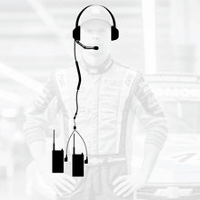Load image into Gallery viewer, Crew Chief - H42 Spotter Headset and Rugged Handheld Radio Package - Dual Radio / R1 Business Band Handheld - Digital and Analog / Safety Yellow