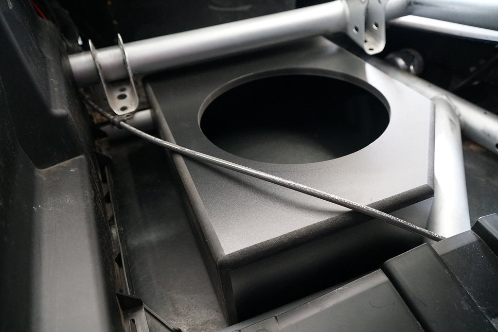 Can-Am® X3 Low Profile Front Passenger Side 10” Sub Box Enclosure – Unloaded | U