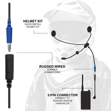 Load image into Gallery viewer, ENDURO Moto Kit -  Includes Helmet Kit and Compact Harness Cable - without Radio