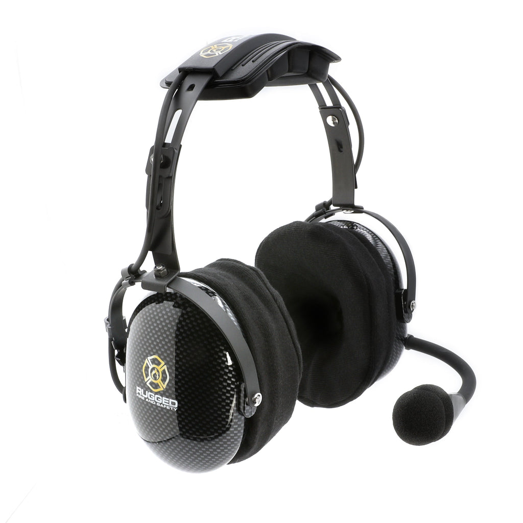 FHS Over-The-Head Fire Safety Industrial Headset - No Buttons / For David Clark / Sigtronics / Avcomm