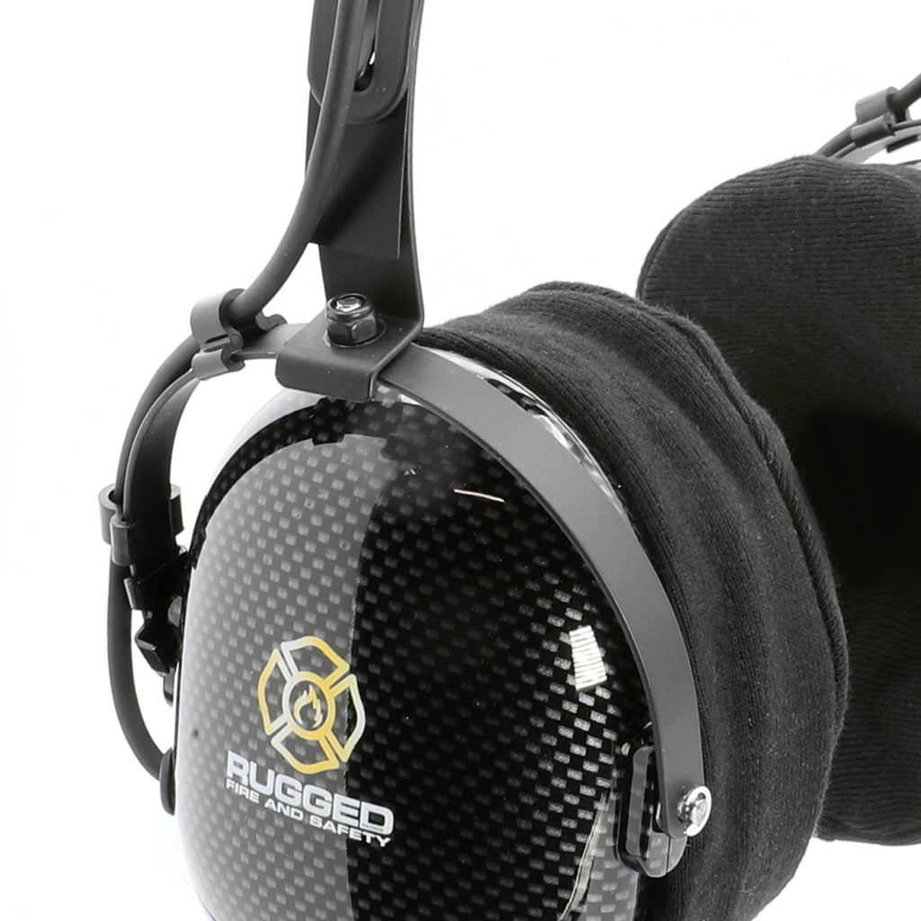 FHS Over-The-Head Fire Safety Industrial Headset - With Mic On/Off Button / For David Clark / Sigtronics / Avcomm