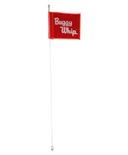Load image into Gallery viewer, 3 FT BUGGY WHIP W/10"X12" RED BUGGY WHIP FLAG - LAMP HOLDER - THREADED BASE