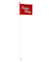 Load image into Gallery viewer, 5 FT BUGGY WHIP W/10"X12" RED BUGGY WHIP FLAG - NO LAMP HOLDER - THREADED BASE