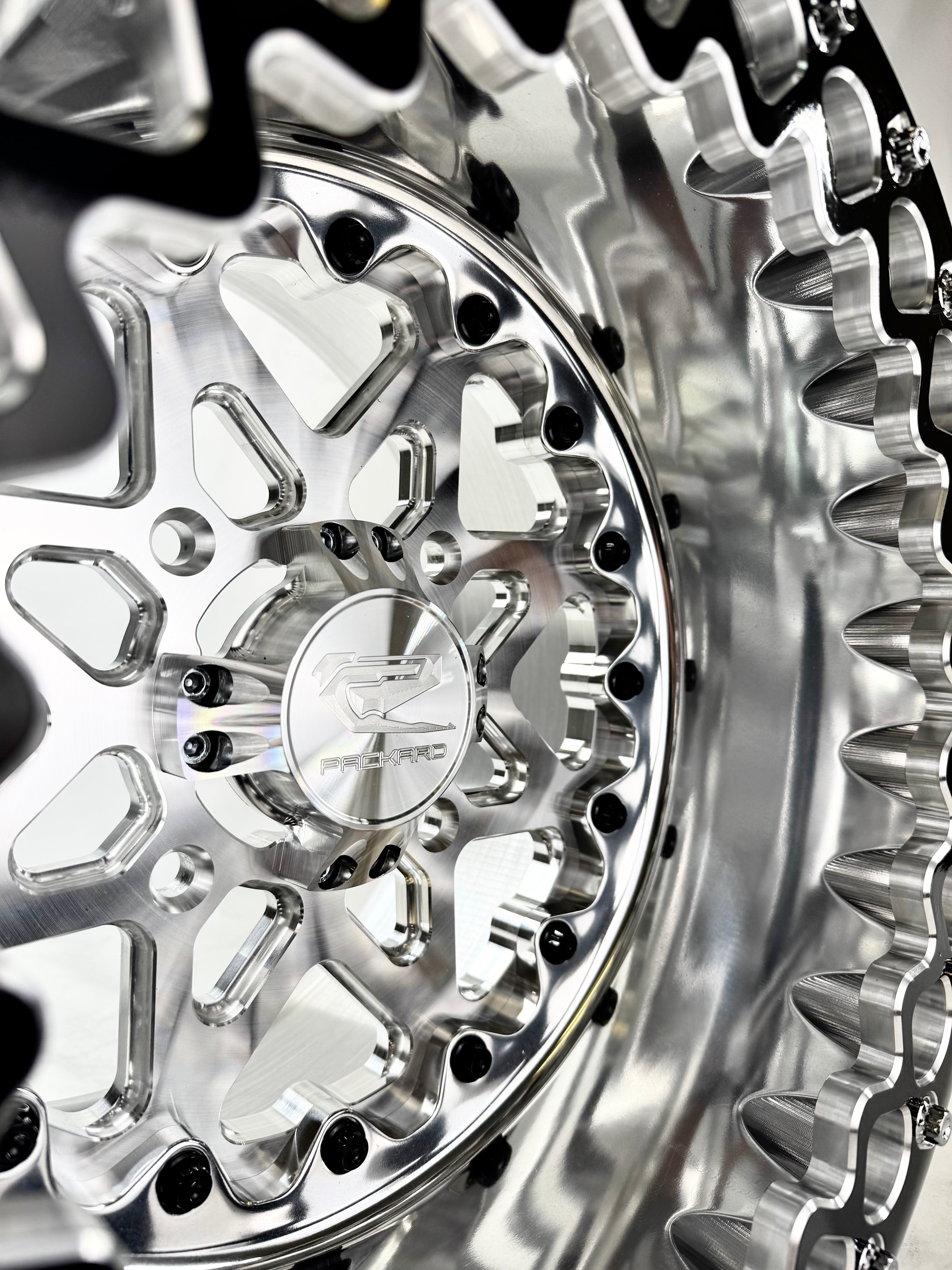 V2- FF Forged Polished Beadlock - Silver